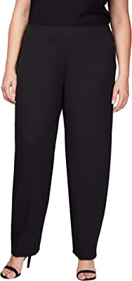Women's Slim Leg Dress Pant (Petite Regular Plus Sizes)