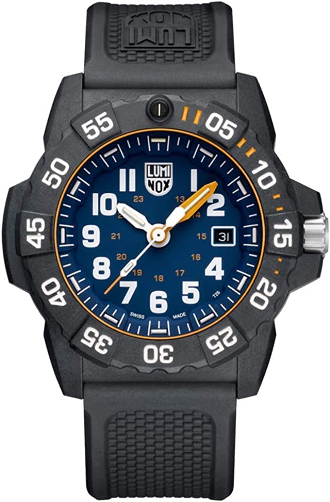 Men's Navy Seal Black/Blue Sea Series Analog Military Dive Watch