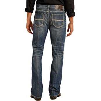          Rock & Roll Denim Relaxed Fit Straight Bootcut Jeans #M0S8553        