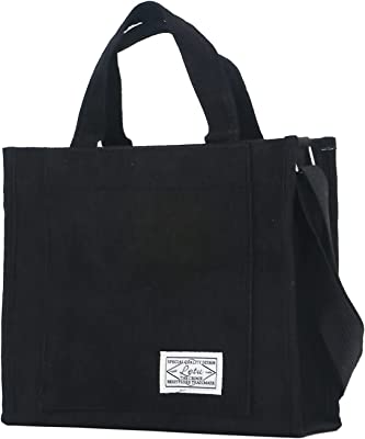 Tote Bag Women Aesthetic Corduroy Bags Cross body Bag Purse for Women Mini Travel Bags Handbags Everyday Bag Square