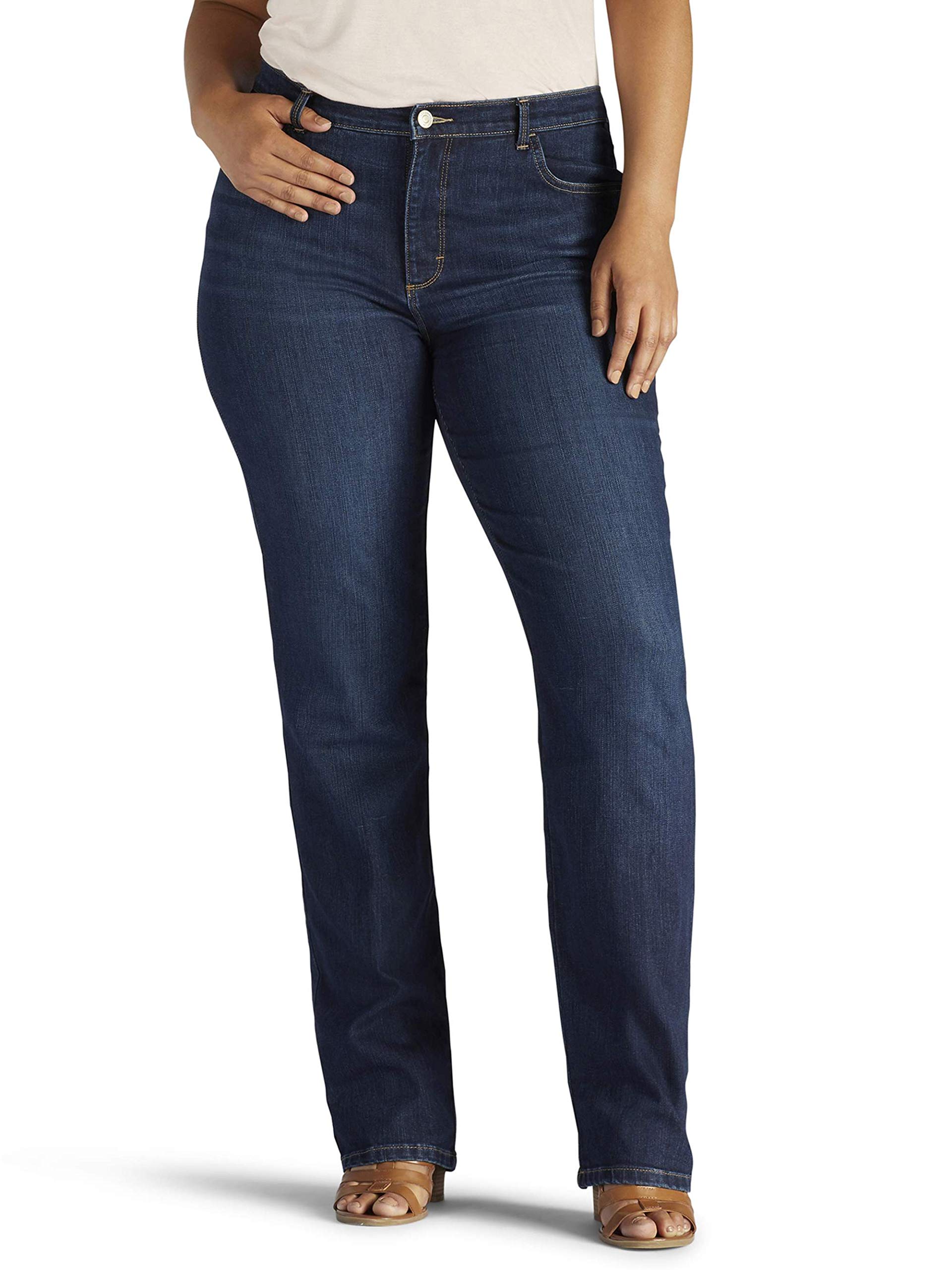 Women's Plus Size Instantly Slims Classic Relaxed Fit Monroe Straight Leg Jean