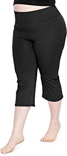 Women's and Plus Size Capri Yoga Pants| Small - 7X | Made in The USA