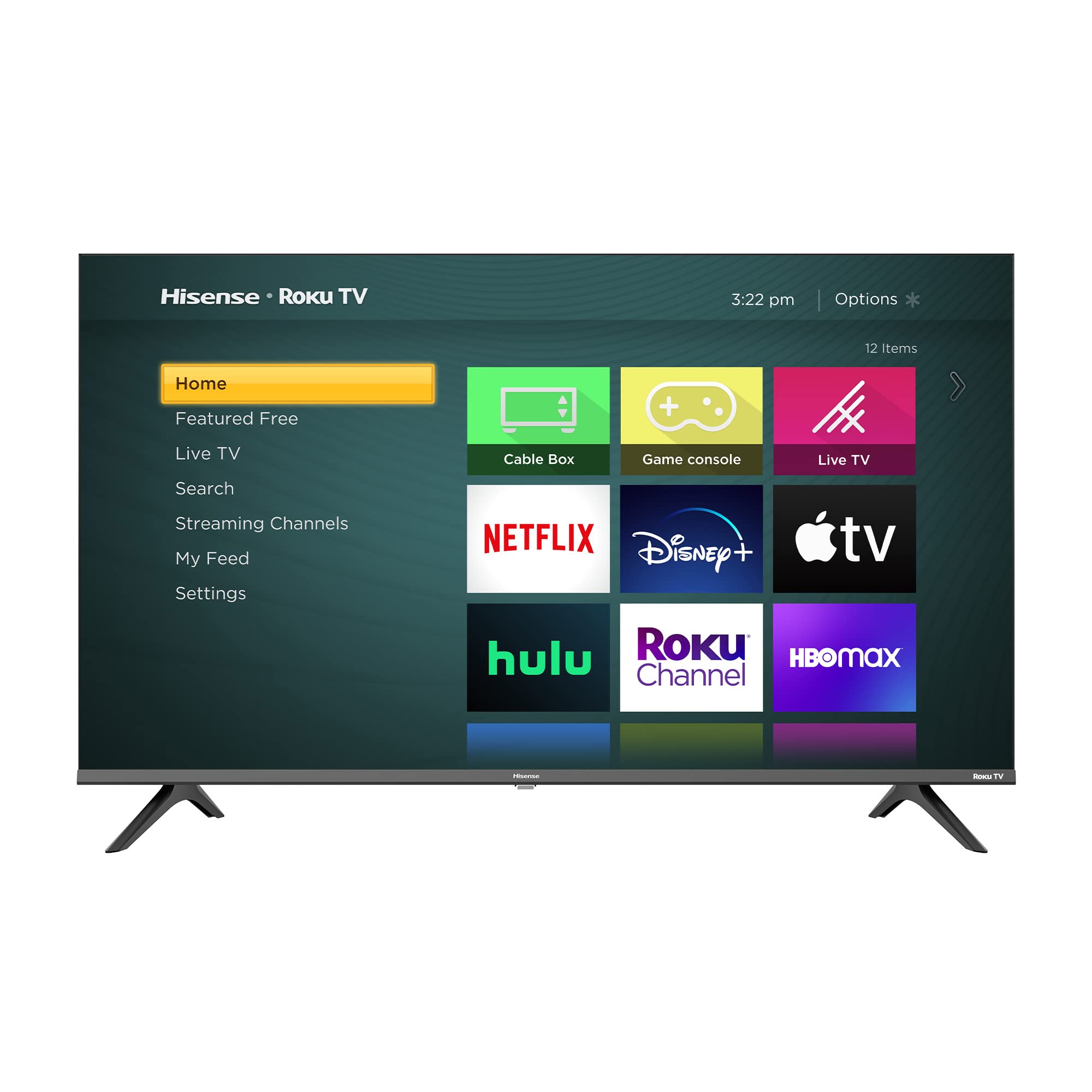 Hisense 43-Inch Class H4 Series LED Roku Smart TV with Google Assistant and Alexa Compatibility (43H4G, 2021 Model)