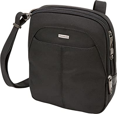 Anti-Theft Concealed Carry Slim Bag, Black, 7.75 x 9.25 x 2.25