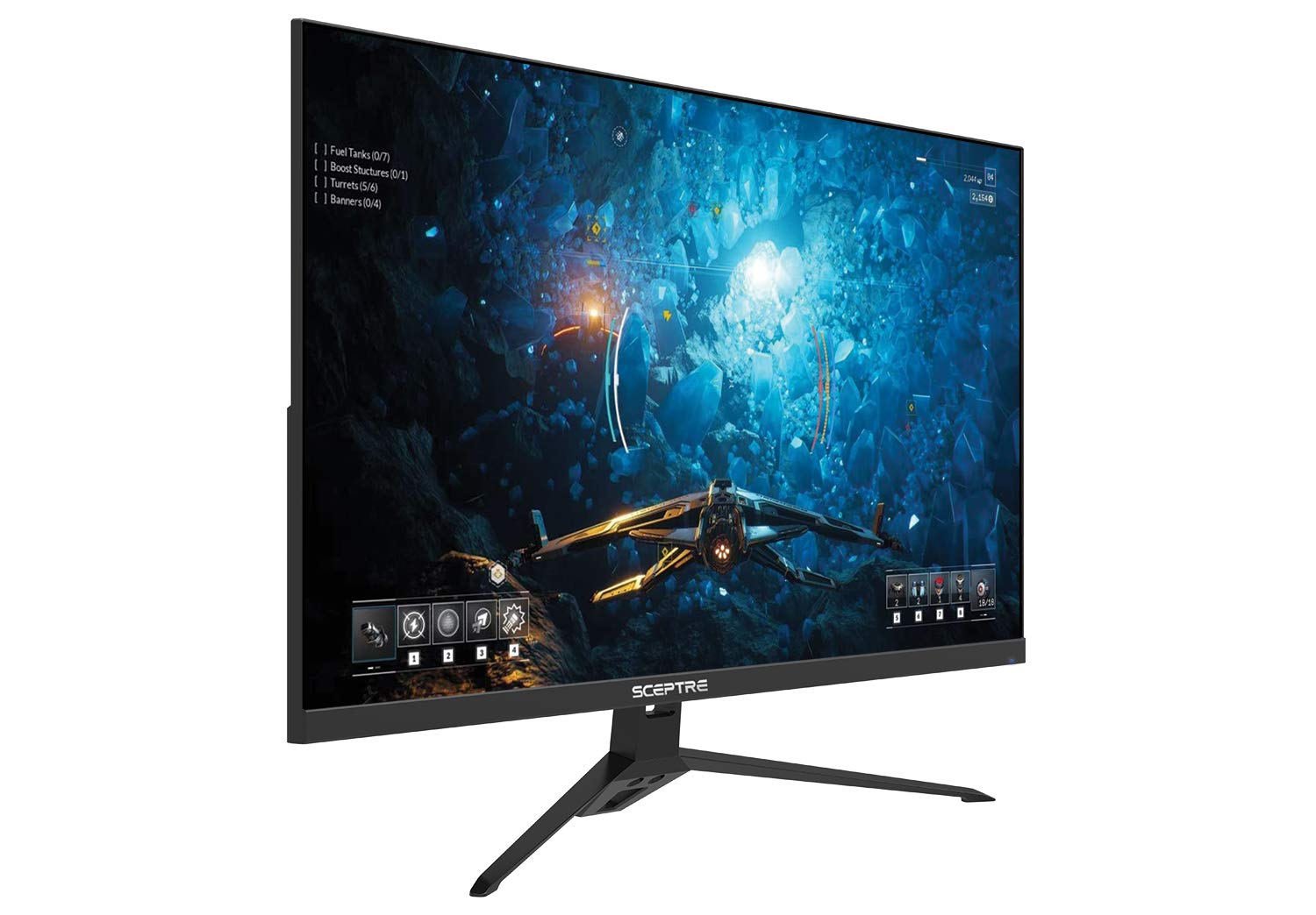 Sceptre 27-inch IPS Gaming LED Monitor up to 165Hz 144Hz 1ms DisplayPort HDMI, FreeSync FPS RTS Build-in Speakers Gunmetal Black 2022 (E275B-FPT165)