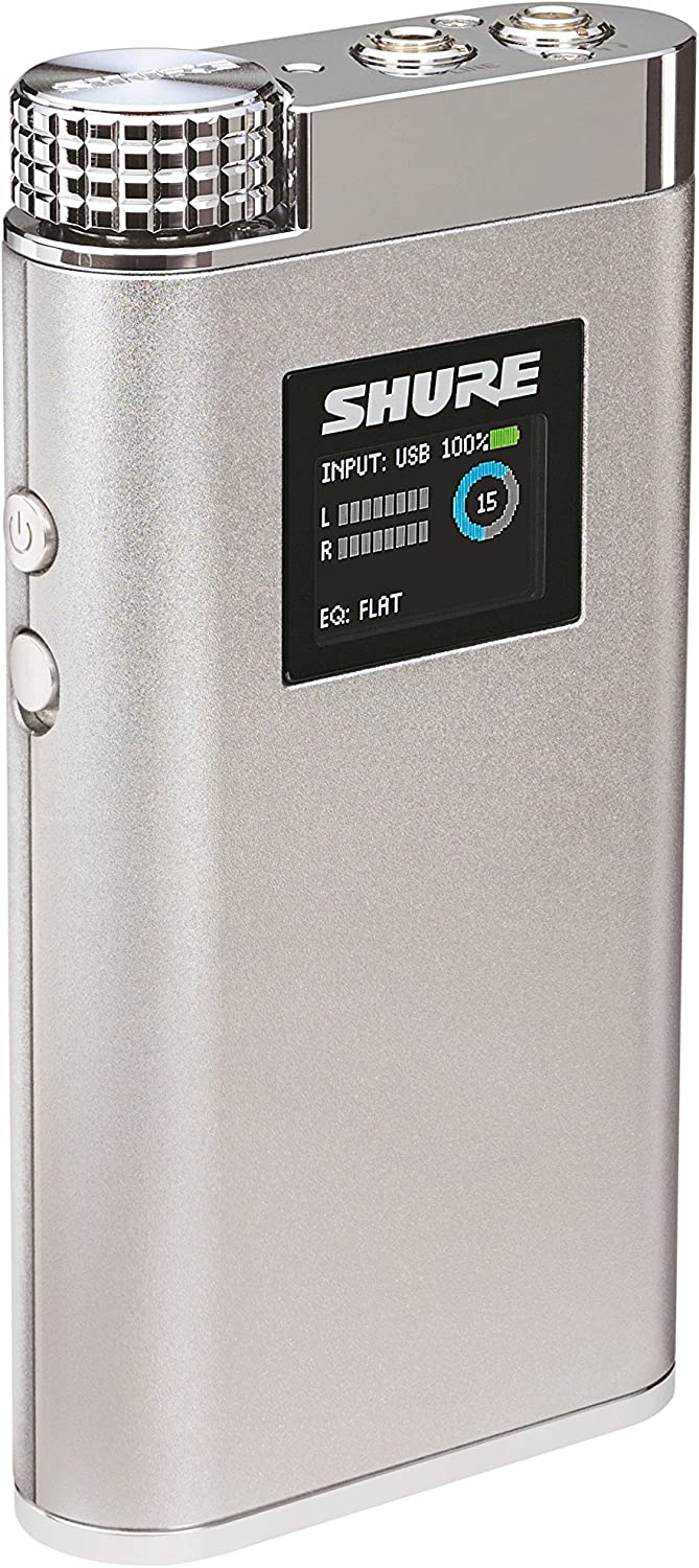         Shure SHA900 Portable Listening Amplifier, Enhanced Audio Control with DAC Conversion for use In-Line between Digital Audio Sources and Headphones or Earphones, includes 4-Band Parametric EQ  