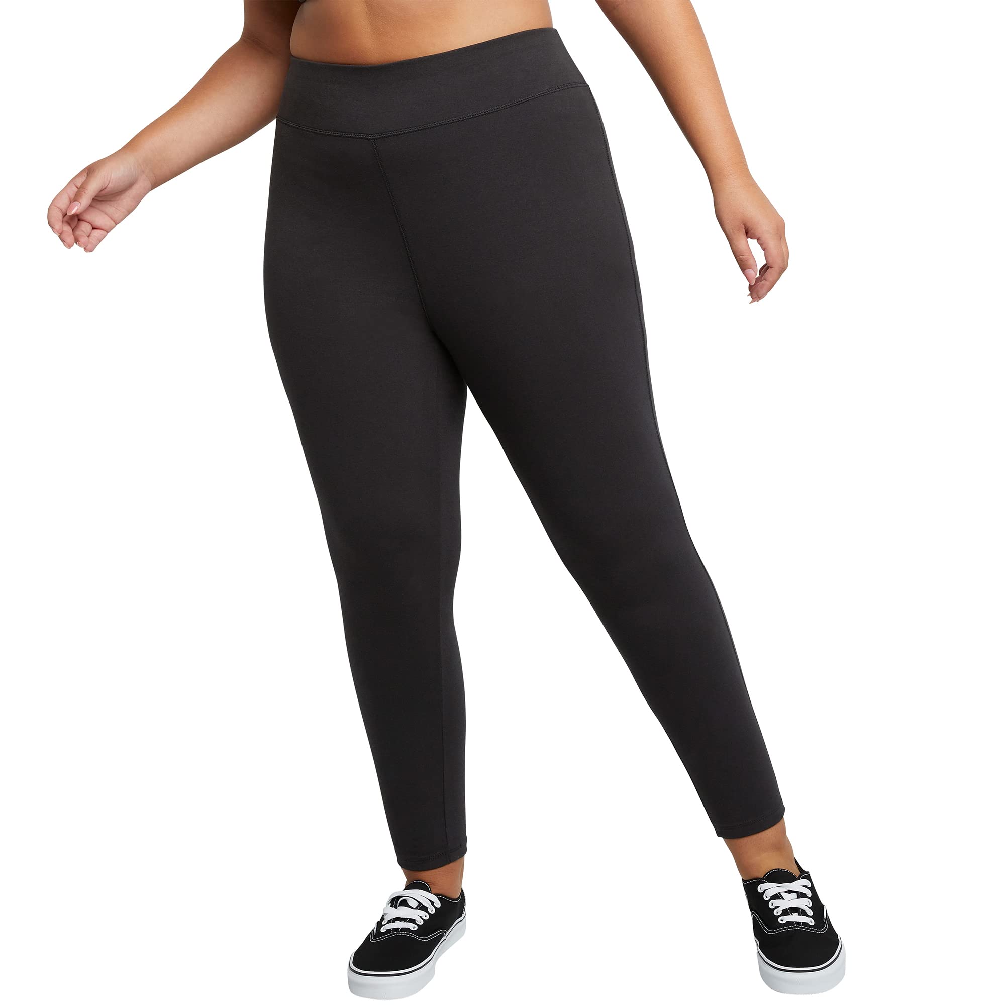 Women's Plus-Size Stretch Jersey Full Length Leggings