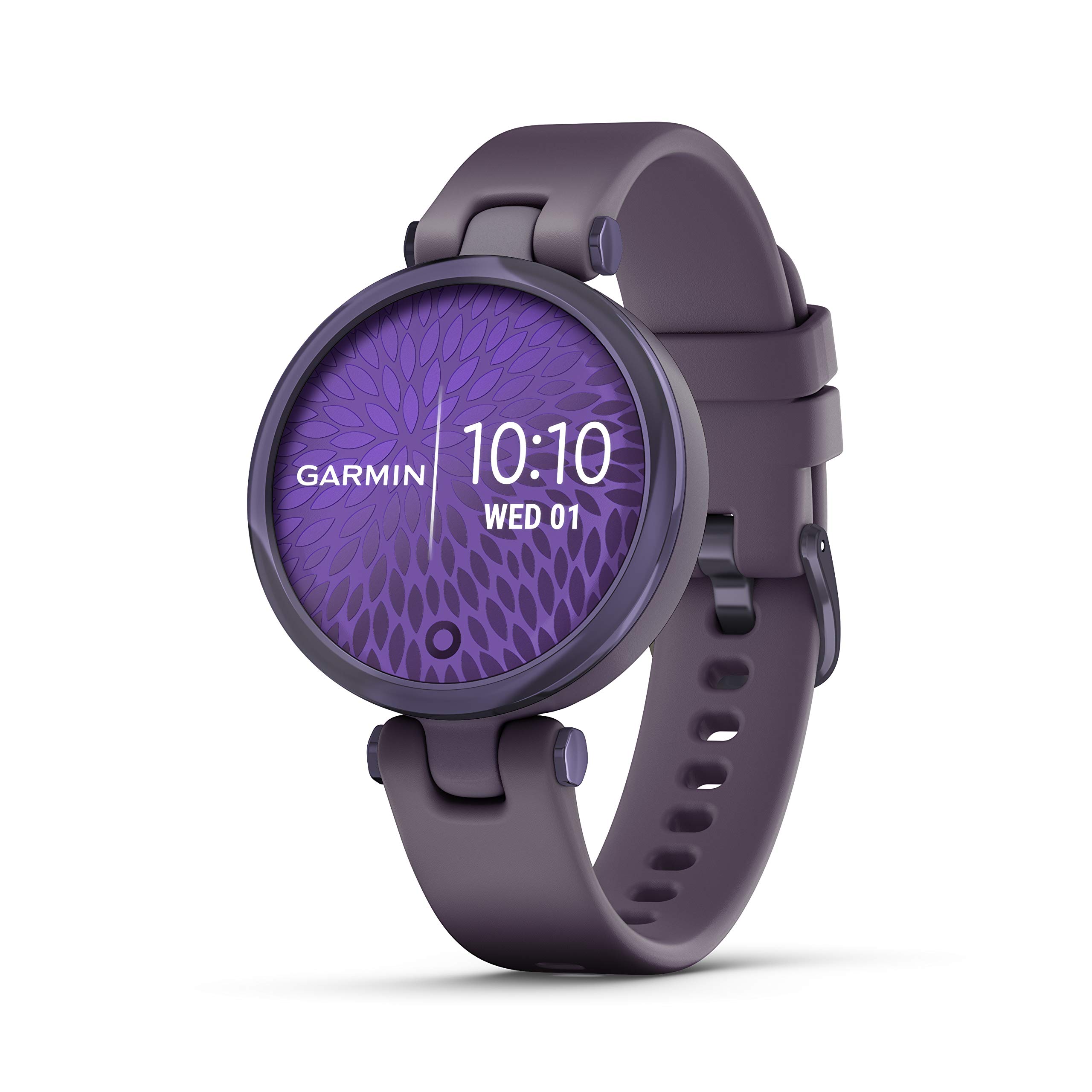 Garmin Lily™, Small Smartwatch with Touchscreen and Patterned Lens, Dark Purple