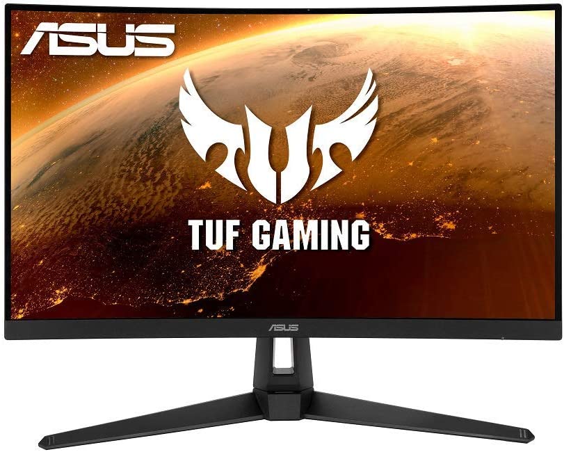         ASUS TUF Gaming VG27VH1BR 27” Curved Monitor, 1080P Full HD, 165Hz (Supports 144Hz), Extreme Low Motion Blur, Adaptive-sync, FreeSync Premium, 1ms, Eye Care, HDMI D-Sub       