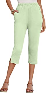 Women's Plus Size Petite Soft Knit Capri Pant