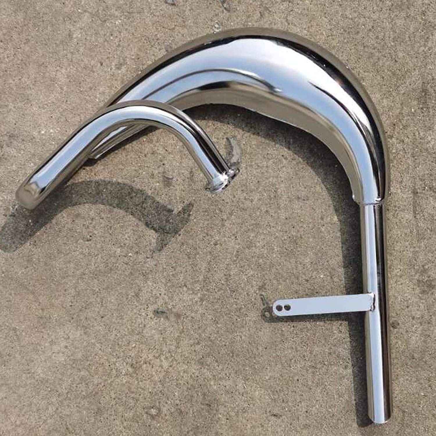 JZSPORTS CDHPOWER High Performance Chromed Color Expansion Chamber Muffler 2 Stroke Muffler-for Gas Motorized Bicycle