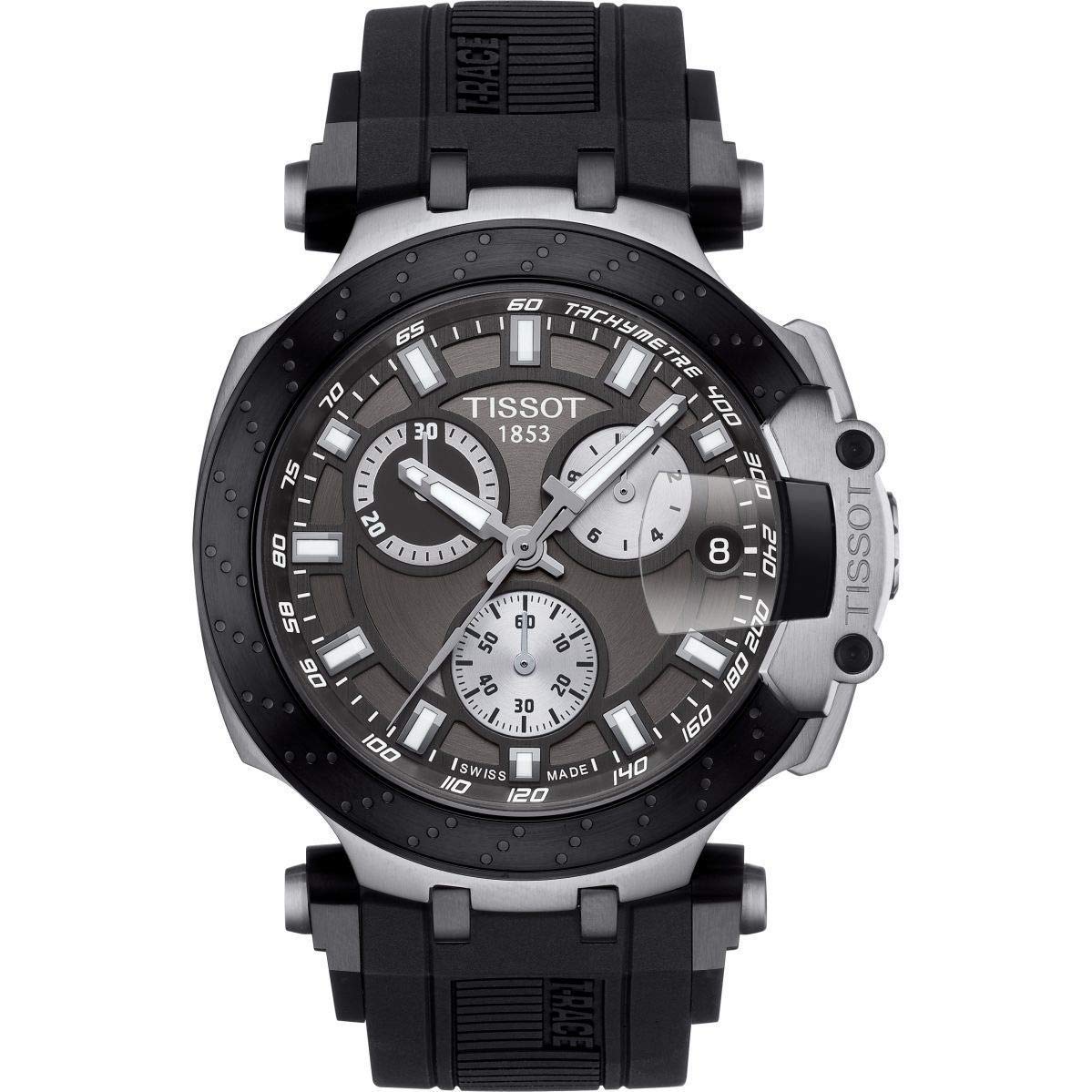 mens T-Race Chrono Quartz Stainless Steel Casual Watch Black T1154172706100