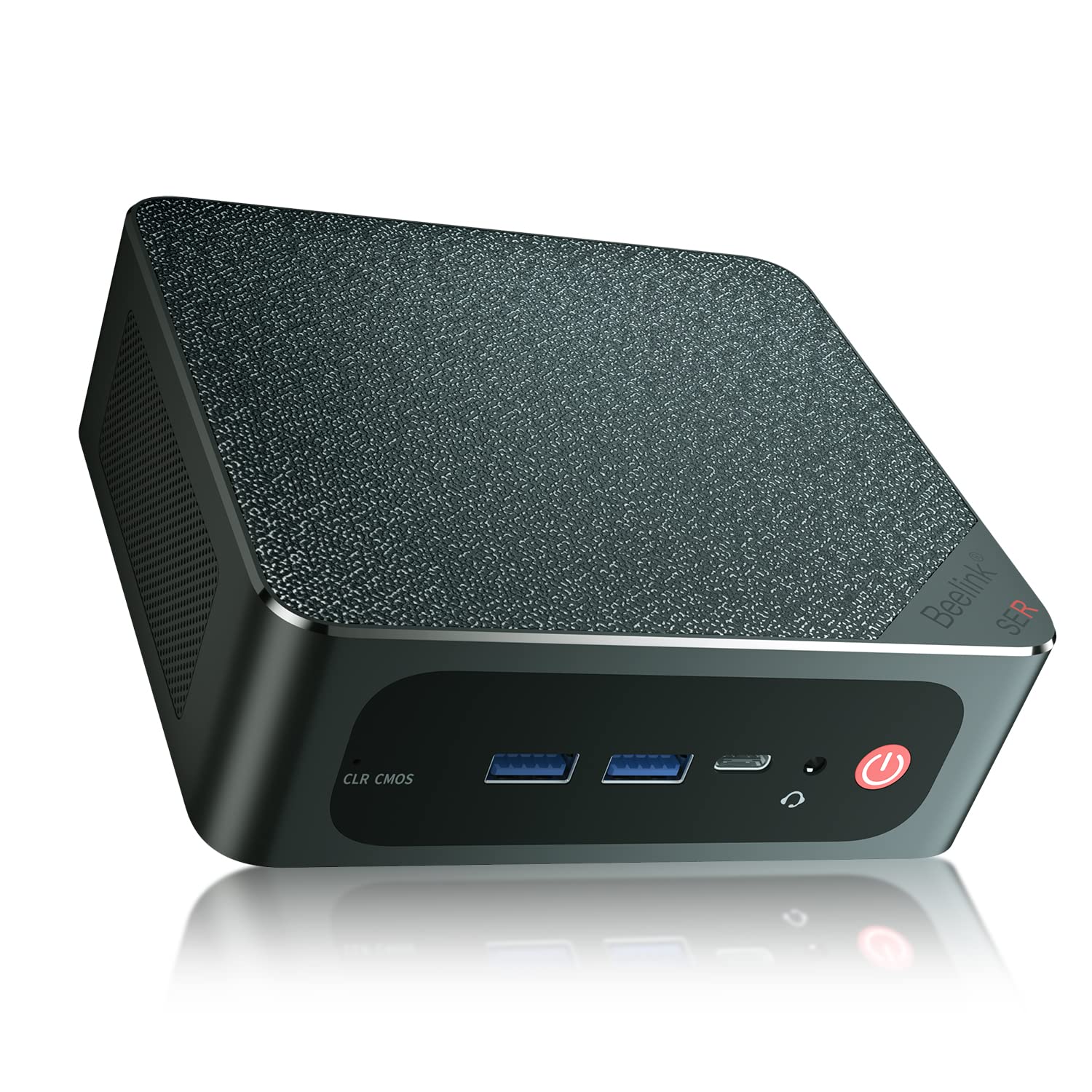 Beelink SER6 Mini PC, AMD Ryzen 7 6800H (6nm,8C/16T) up to 4.7GHz,AMD Radeon 680M 12Core 2.2Ghz, 32G DDR5 4800Mhz+500G M.2 pcle4.0 SSD,4K@60Hz Triple Display,WiFi6/BT5.2/LAN 2.5G/ Mini Game Computers
