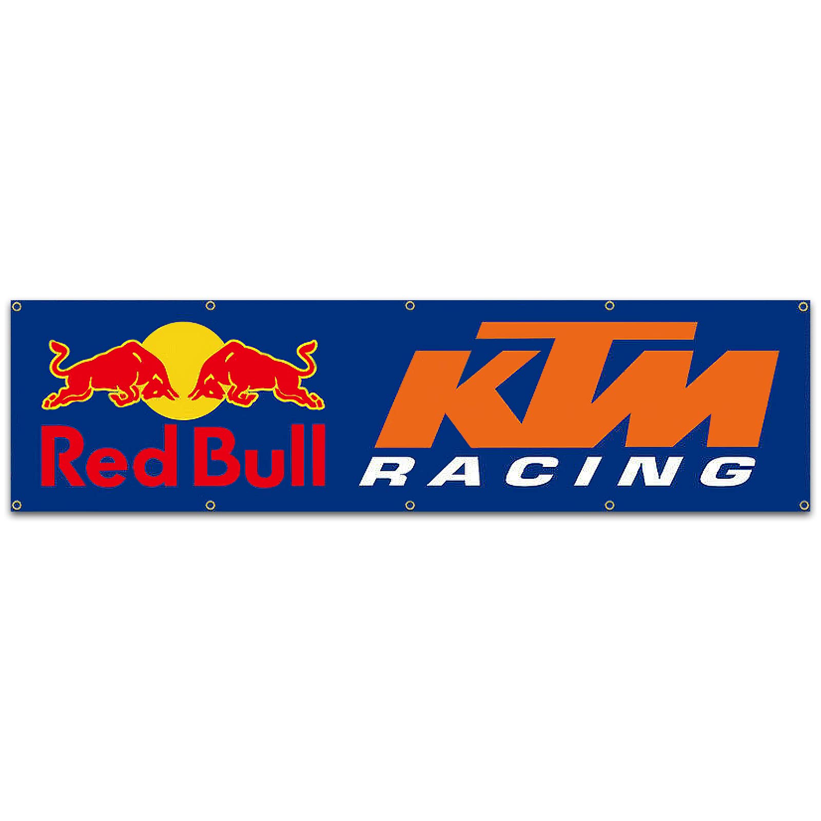 Cy,SHWAILLT Car Flag,Redbull KTM Motorcycle Racing 2x8ft Banner,Snap On Flag Tools 100% Polyester,for Car Fans Large Decor Emblem Outdoor/Indoor Banner with Brass Grommets.