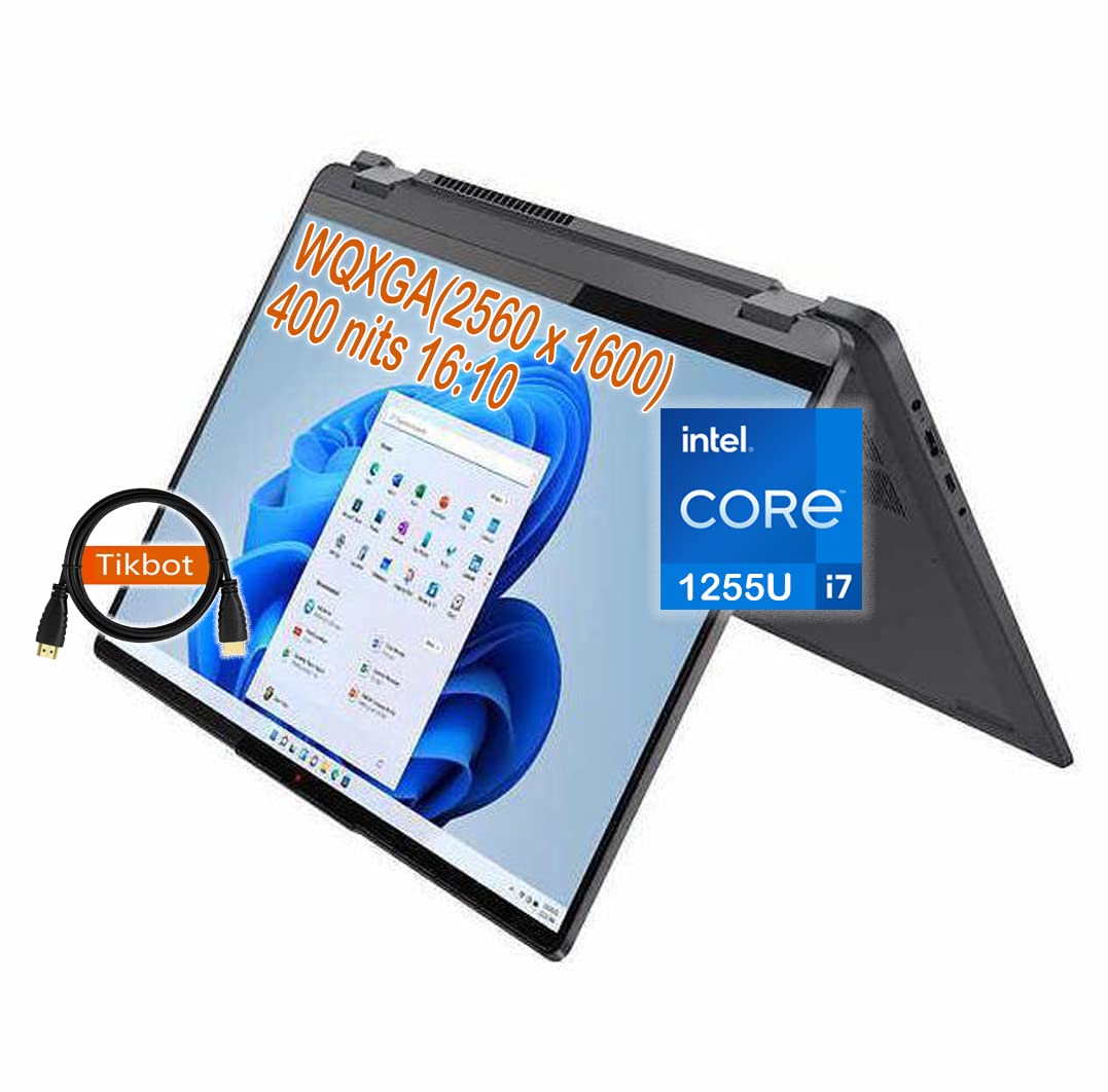 Lenovo Flex 5 16" 2-in-1 WQXGA (2560 x 1600) 16:10 Touchscreen Laptop, 10-Core i7-1255U, 400nits, 100% sRGB, Backlit KB, Wi-Fi 6, win11, Thunderbolt 4, w/HDMI (16GB RAM | 512GB PCIe SSD)