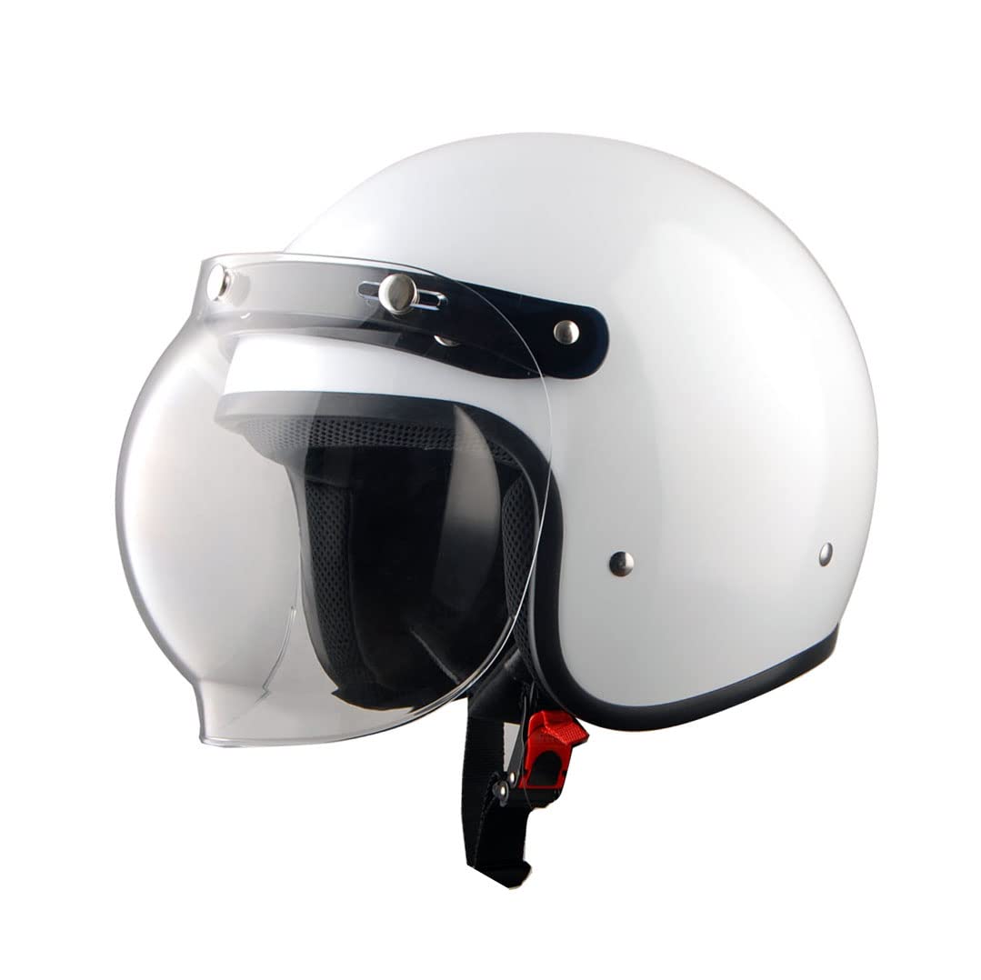 1Storm Motorcycle Open Face Helmet Mopeds Scooter Pilot Half Face Helmet: HKY207