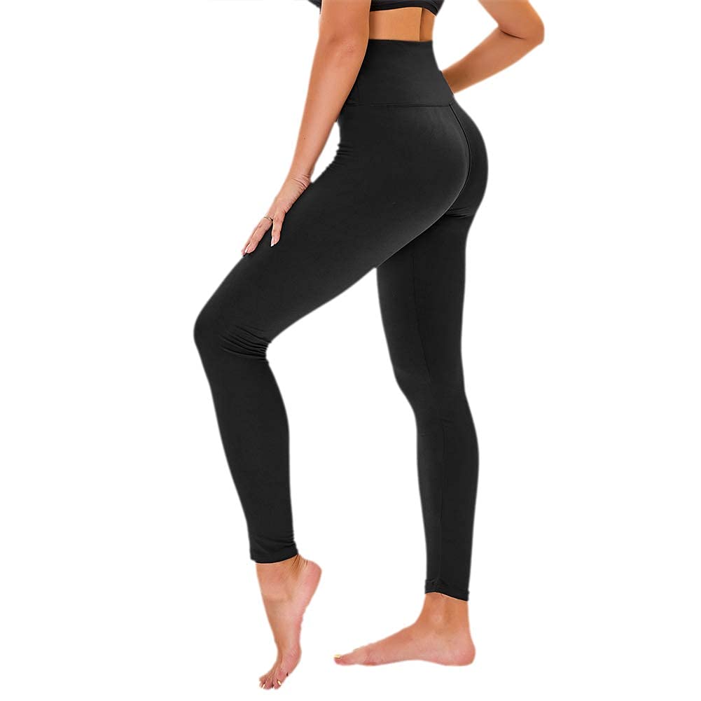 High Waisted Pattern Leggings for Women - Buttery Soft Tummy Control Printed Pants for Workout Yoga