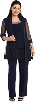 Women's Beaded Neck 2 Piece Pant Set