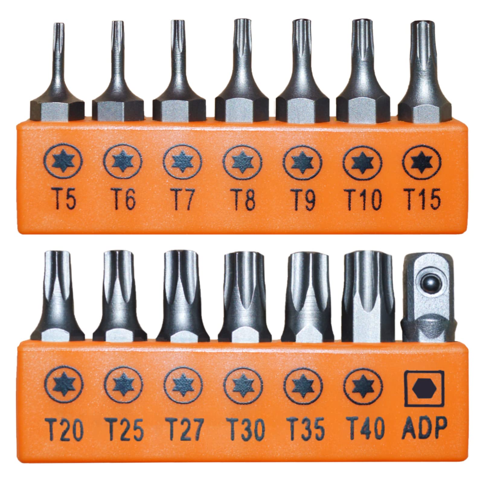 ALWORKKIT 14-Piece Tamper-proof Torx Bit Set,Premium Alloy Steel T5-T40 Security Tamper Resistant Star Bits. Gifts for men