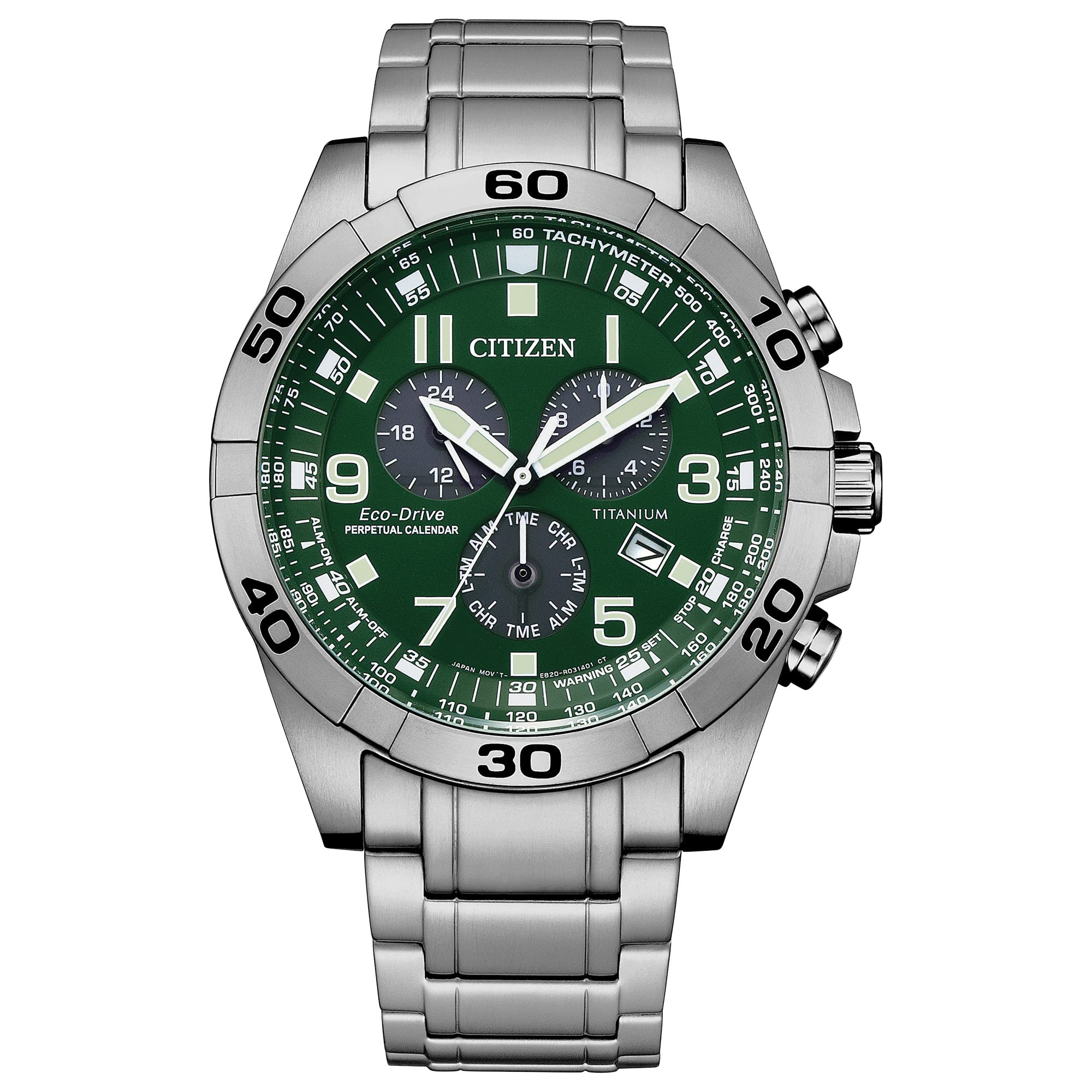 Men's Eco-Drive Sport Casual Brycen Chronograph, Super Titanium