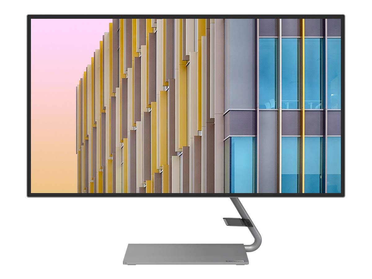 Lenovo Q27h-10 27-Inch Monitor, QHD (2560 x 1440), IPS, LED Backlit, 16:9, AMD FreeSync, USB-C, 4-Side Borderless, 75Hz, 4ms Response Time, 99% sRGB, Tilt, HDMI, DP 1.2, Low Blue Light, 66A7GCC2US