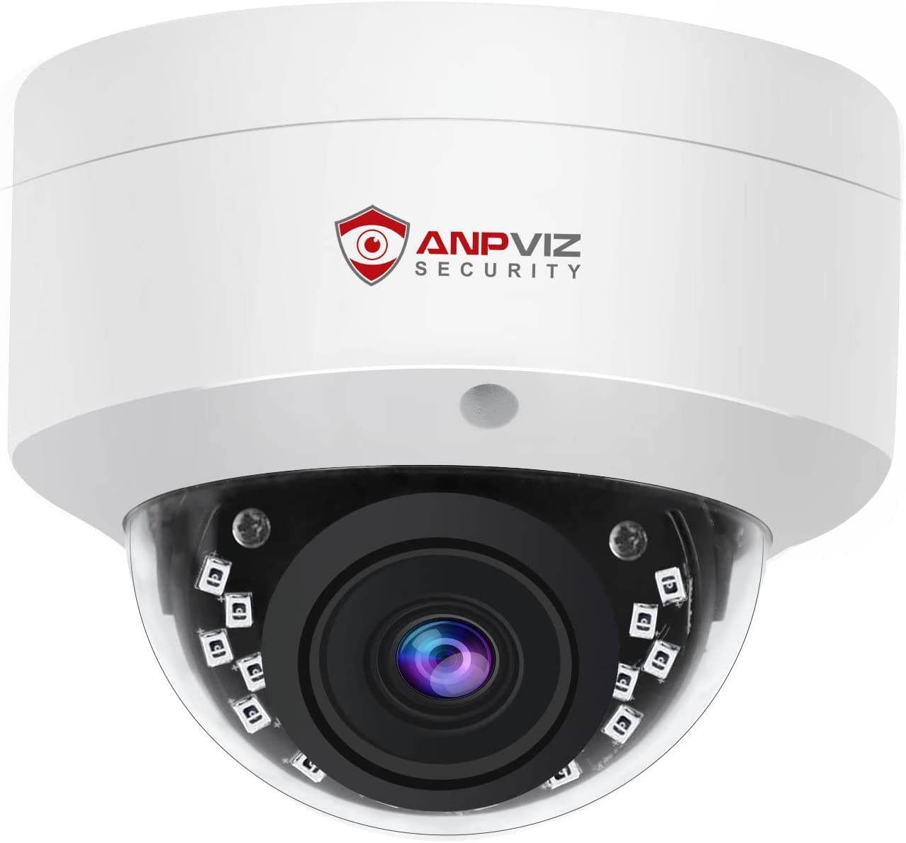 Anpviz 6MP PoE IP Dome Camera with Mic/Audio, Smart Human/Vehicle Detection IP Security Camera Outdoor, Night Vision 98ft Weatherproof IP66 Wide Angle 2.8mm #IPC-D260W-S (Not PTZ)