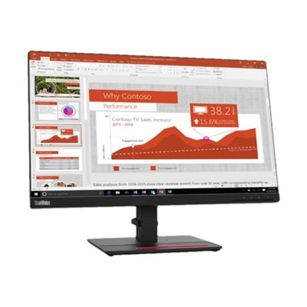 Lenovo ThinkVision T24i-20 23.8" Full HD WLED LCD Monitor - 16:9 - Raven Black