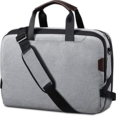 SITHON Expandable 15.6'' Laptop Shoulder Bag for 16-inch MacBook Pro (M1/M2 Pro/Max) 2023-2019, Water Resistant Padded Computer Carrying case for 15'' Surface Book and Other 15.6 Dell/Lenovo Laptops