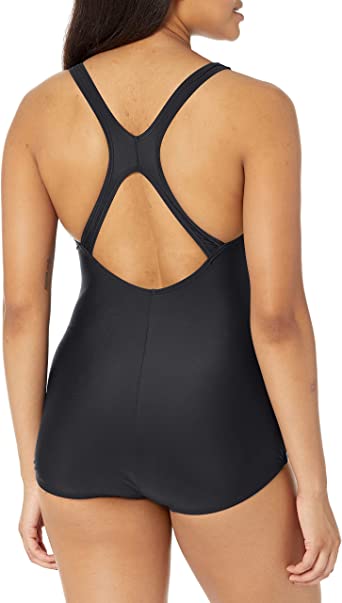          Speedo Women's Swimsuit One Piece PowerFlex Princess Seam Ultraback Conservative Cut        