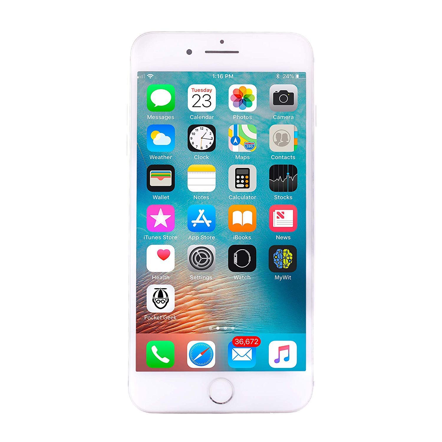 Apple iPhone 8 Plus, US Version, 64GB, Silver - Unlocked (Renewed)