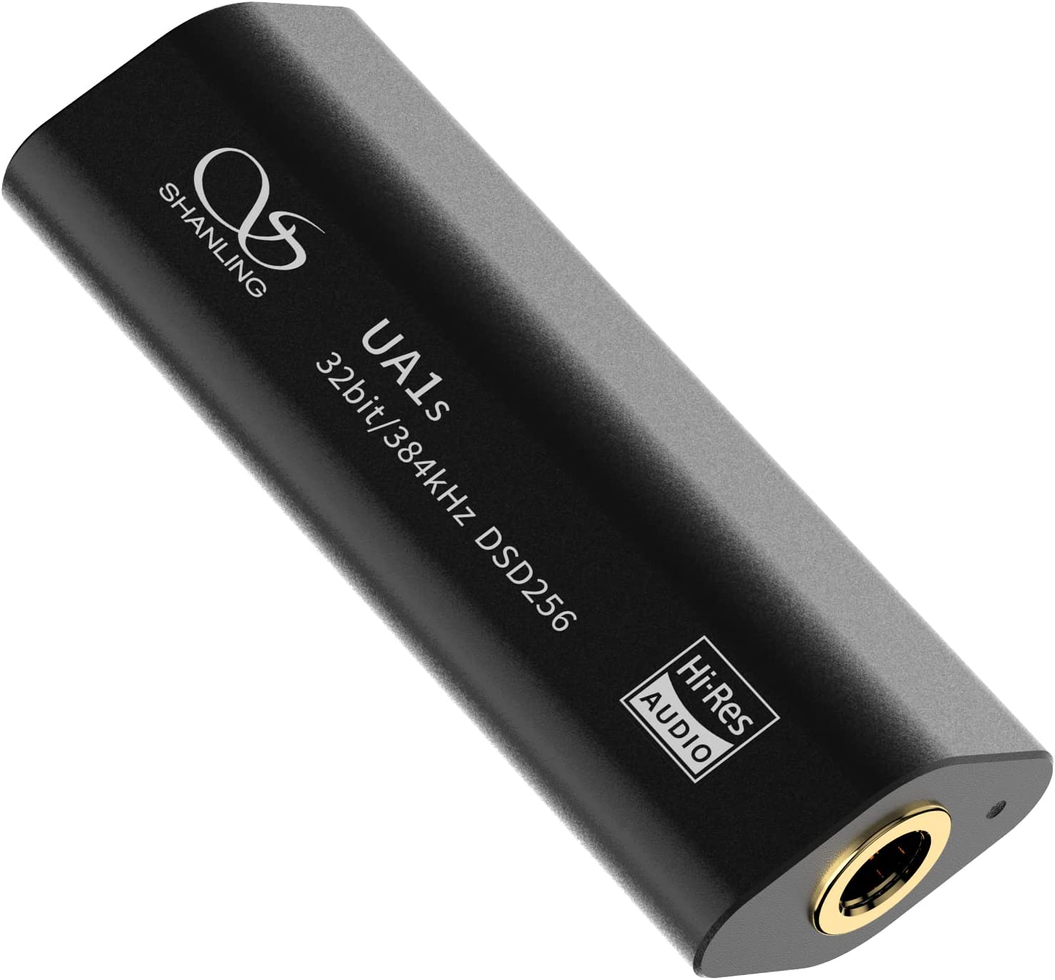         SHANLING UA1S Portable Headphone Amplifier,Tiny USB Amp/DAC with 3.5mm Jack,ES9219C DAC,Balanced Hi-Res Support 32bit/384kHz and DSD256,Lossless?for Phone/Player/Nintendo Switch/Laptop/PC (Bla