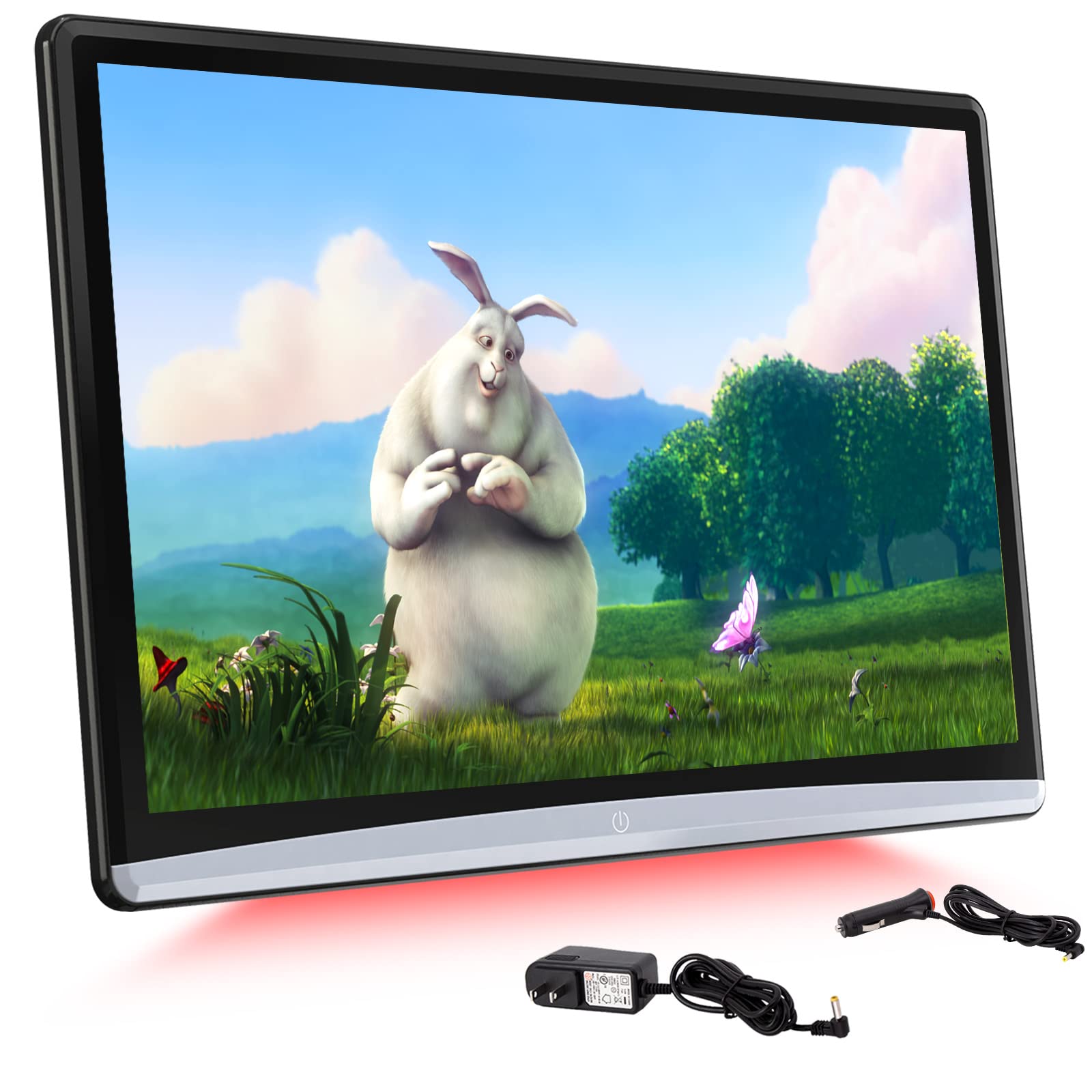 DDAUTO 12.4" Android 10 Car Headrest Video Player with 2.4G/5G WiFi TV Monitor Touch Screen, Support Netflix Youtube Sync Screens Phone Mirroring Bluetooth FM USB-DD125S