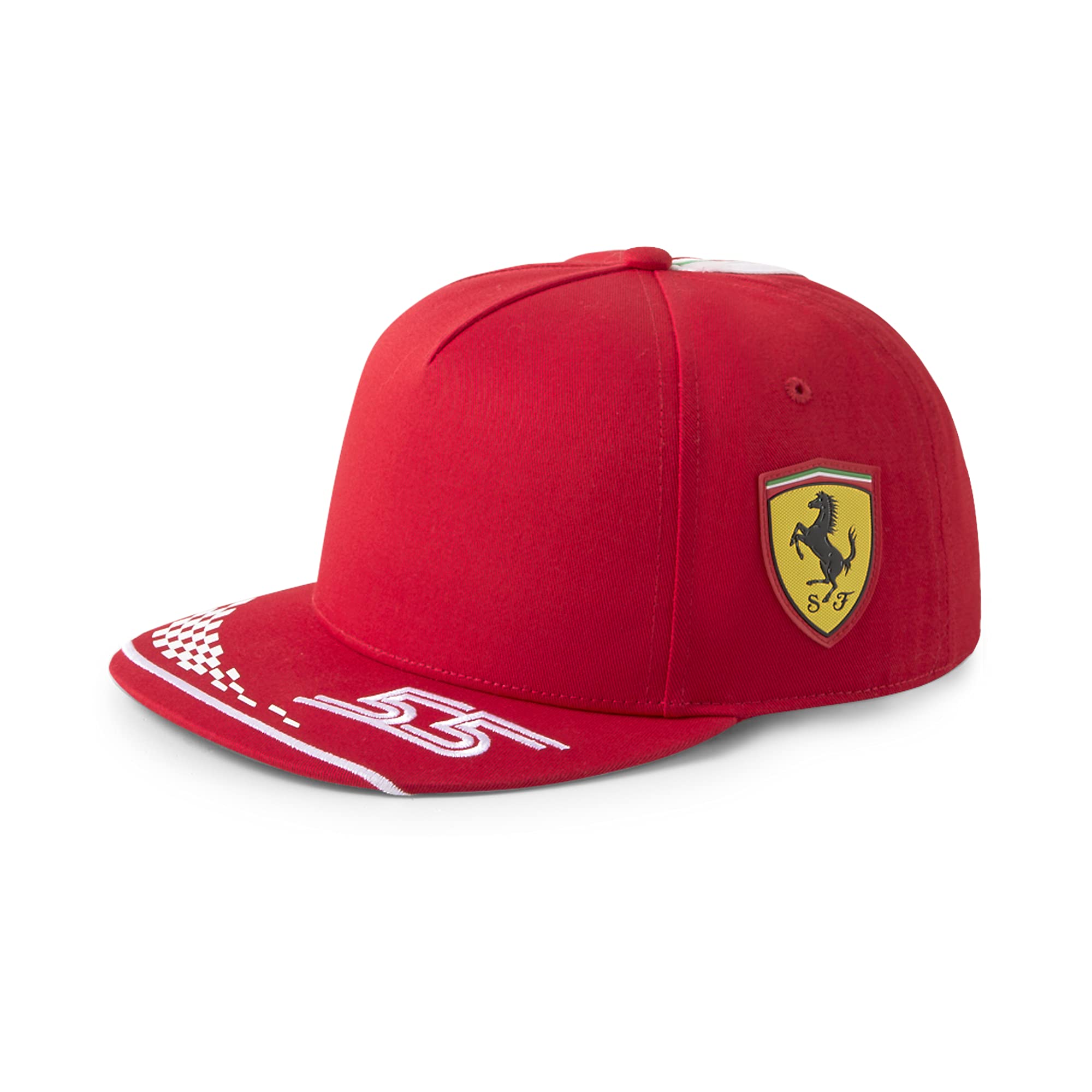 PUMA Scuderia Ferrari Carlos Sainz 55 Adjustable Snapback Hat Red