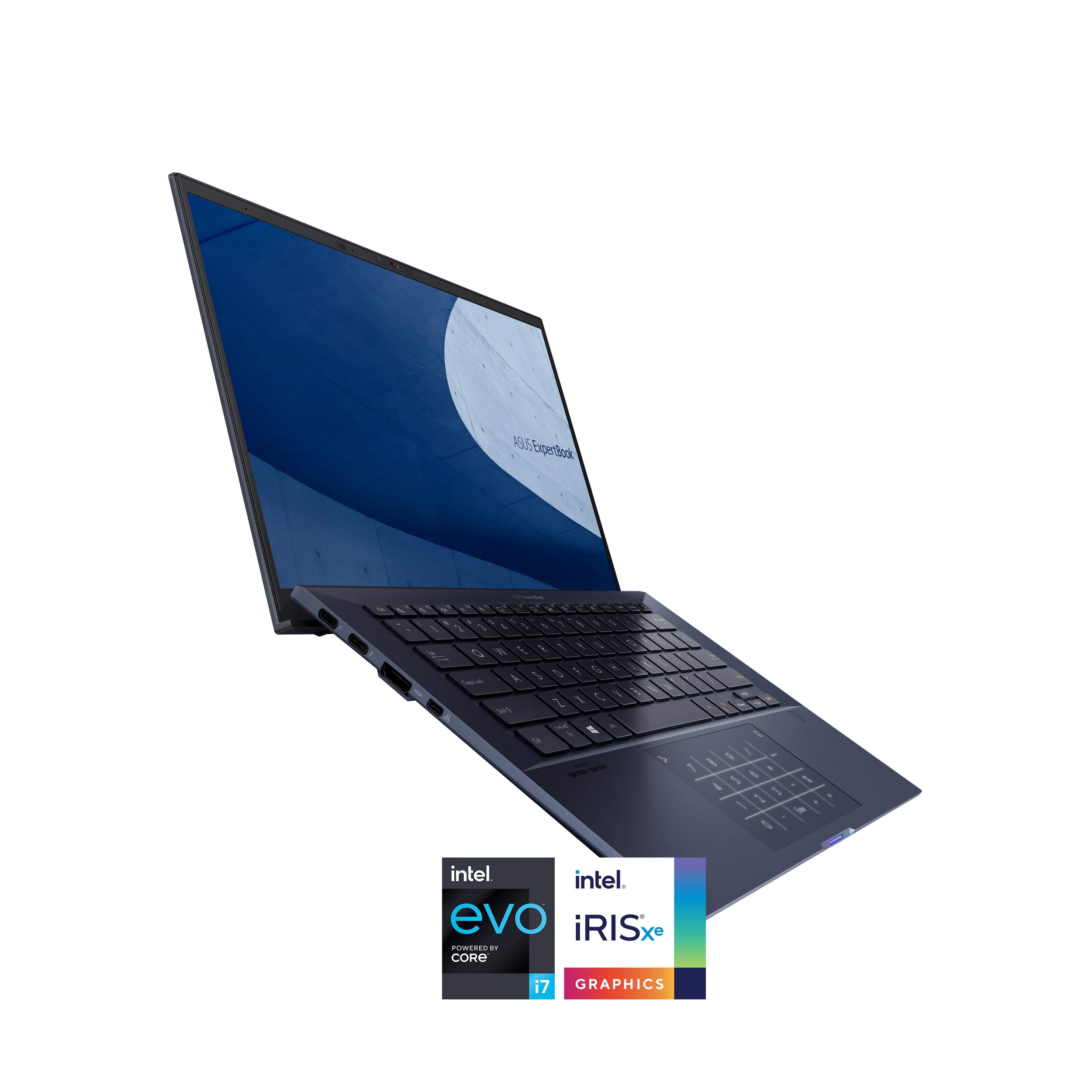 ASUS ExpertBook B9 Thin & Light Business Laptop, 14” FHD Display, Intel Core i7-1165G7 CPU, 2TB SSD, 32GB LPDDRX RAM, Windows 10 Pro, Up to 17 Hrs Battery Life, B9450CEA-XH77