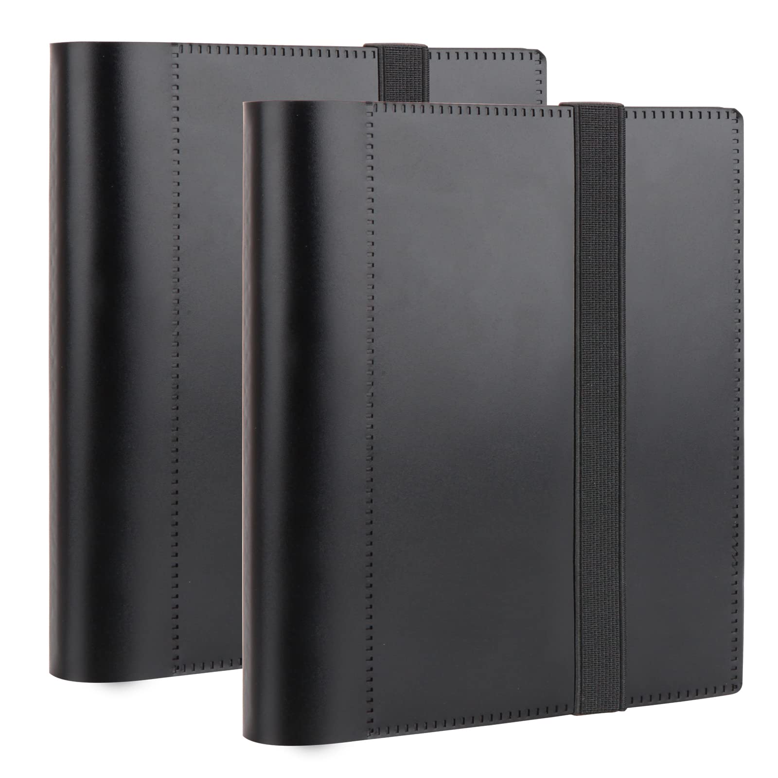 Photo Album 8x10, 8x10 Photo Album Book Holds 68 Photos - (2 Pcs, Black) Art Portfolio Binder for 8 x 10 Pictures, Photo Albums for 8x10 Photos, 10x8 Sheet Protector Folder for Photos, Kids Artwork