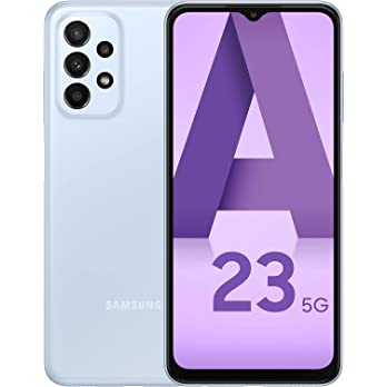          SAMSUNG Galaxy A23 5G (128GB + 4GB) Unlocked Worldwide Latin Version (Only T-Mobile/Mint/Metro USA Market) 6.6" 50MP Quad Camera + (w/Fast Car Charger) (Blue A236M/DSN)        