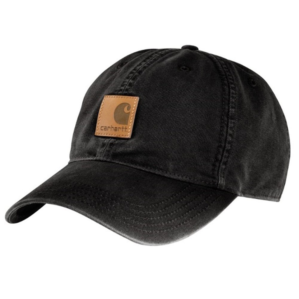 Men's Medium Profile 100 Percent Cotton Odessa Force Cap, Black, One Size