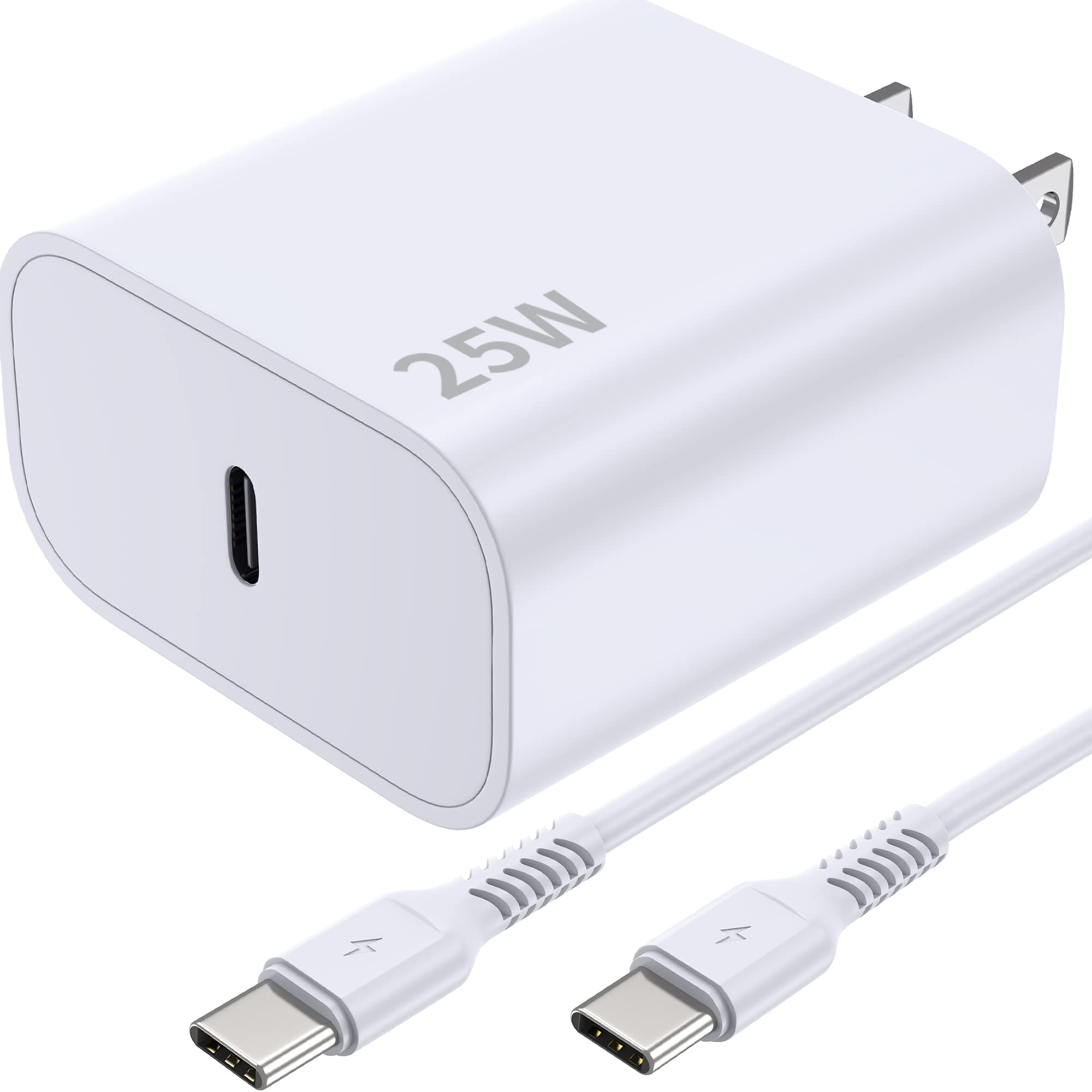 iPad Pro Charger Cord 25W USB-C Fast Charger Type C Charger Block USBC Wall Charger for Apple iPad Air 4/5th, iPad Pro 12.9/11 inch, New iPad Mini 6 Charger with 6FT USB-C to USB-C Charging Cable