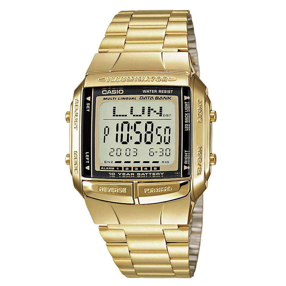 Gold & Black Digital Watch - Gold / One Size DB-360G-9A