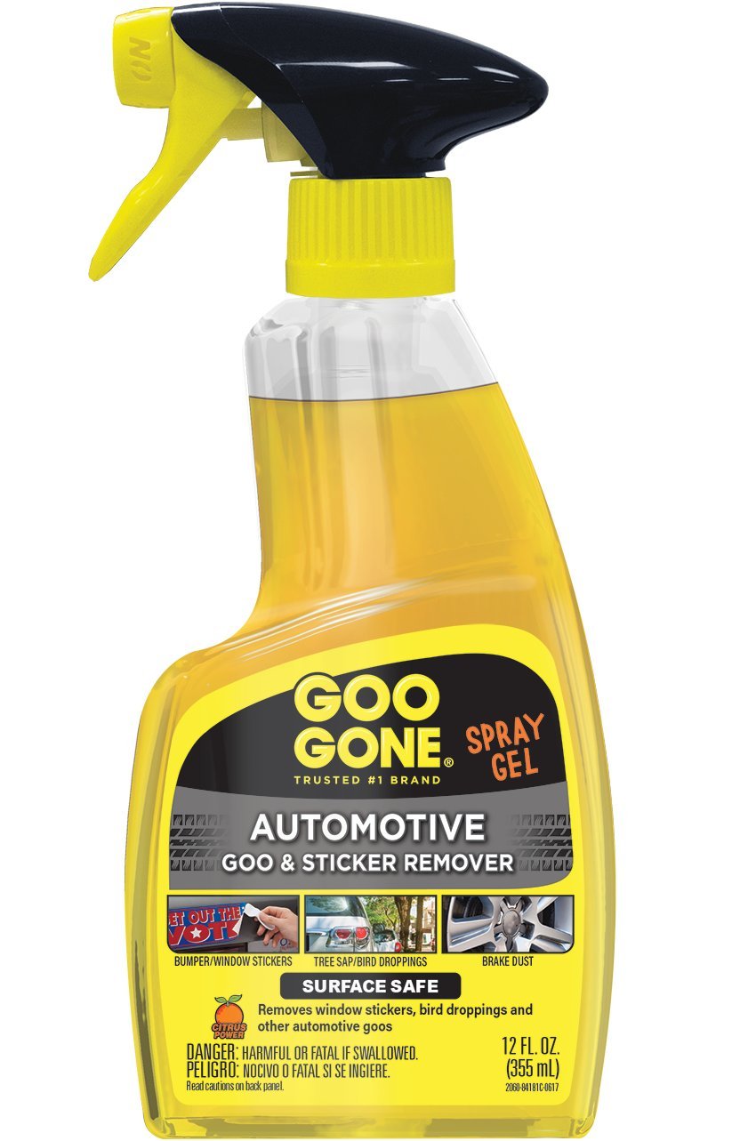 Goo Gone Automotive - Cleans Auto Interiors/ Bodies and Rims, Removes Bugs & Stickers - 12 Fl. Oz.