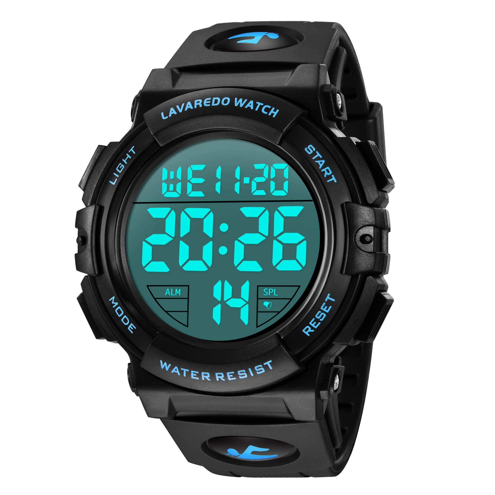Mens Digital Watch - Sports Military Watches Waterproof Outdoor Chronograph Military Wrist Watches for Men with LED Back Ligh/Alarm/Date
