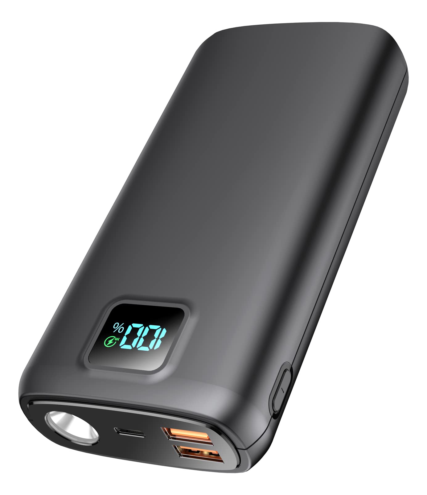 Portable-Charger-Power-Bank - 40000mAh Power Bank PD 30W and QC 4.0 Quick Charging Built-in LED Display Bright Flashlight 2 USB 1Type-C Output Compatible with Most Electronic Devices on The Market