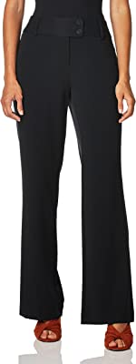 Women's Curvy Fit Gabardine Bootcut Dress Pants (Size 4-16)
