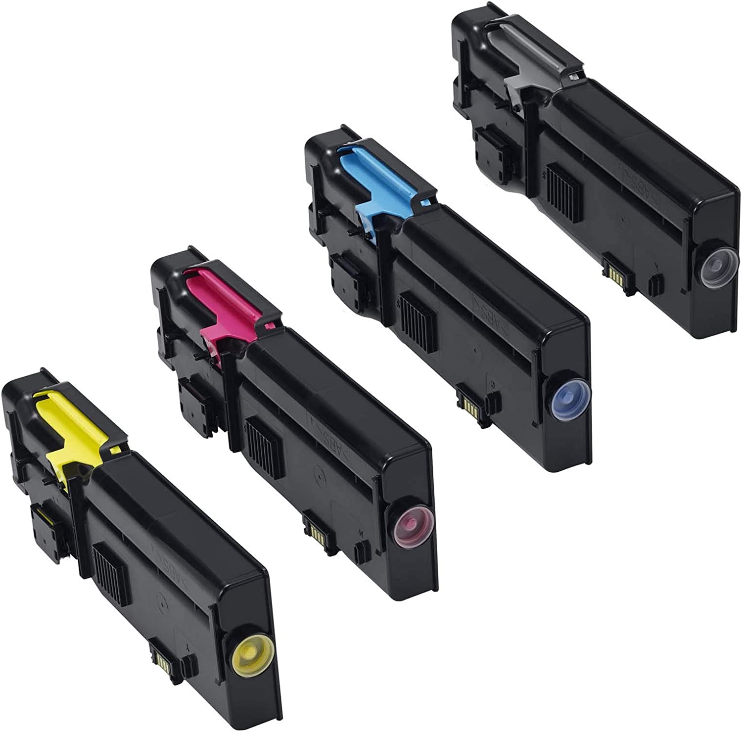         Amateck Compatible 4 Pack Toner Cartridge for Dell C2660dn C2665dnf Printers, Black Cyan Magenta Yellow, 593-BBBU 593-BBBT 593-BBBS 593-BBBR       