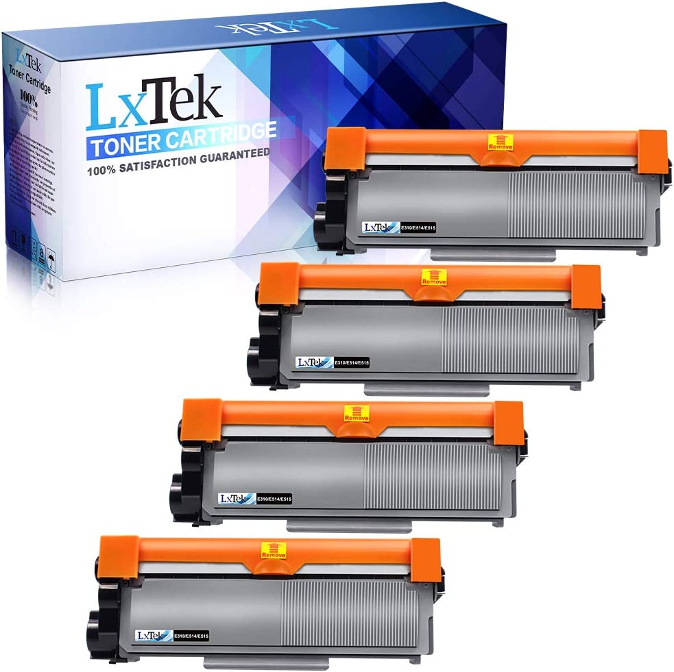         LxTek Compatible Toner Cartridge Replacement for Dell E310dw P7RMX PVTHG 593-BBKD E310 E514 E515 to use with E310dw, E515dw, E514dw, E515dn Printer, High Yield (Black, 4-Pack)       