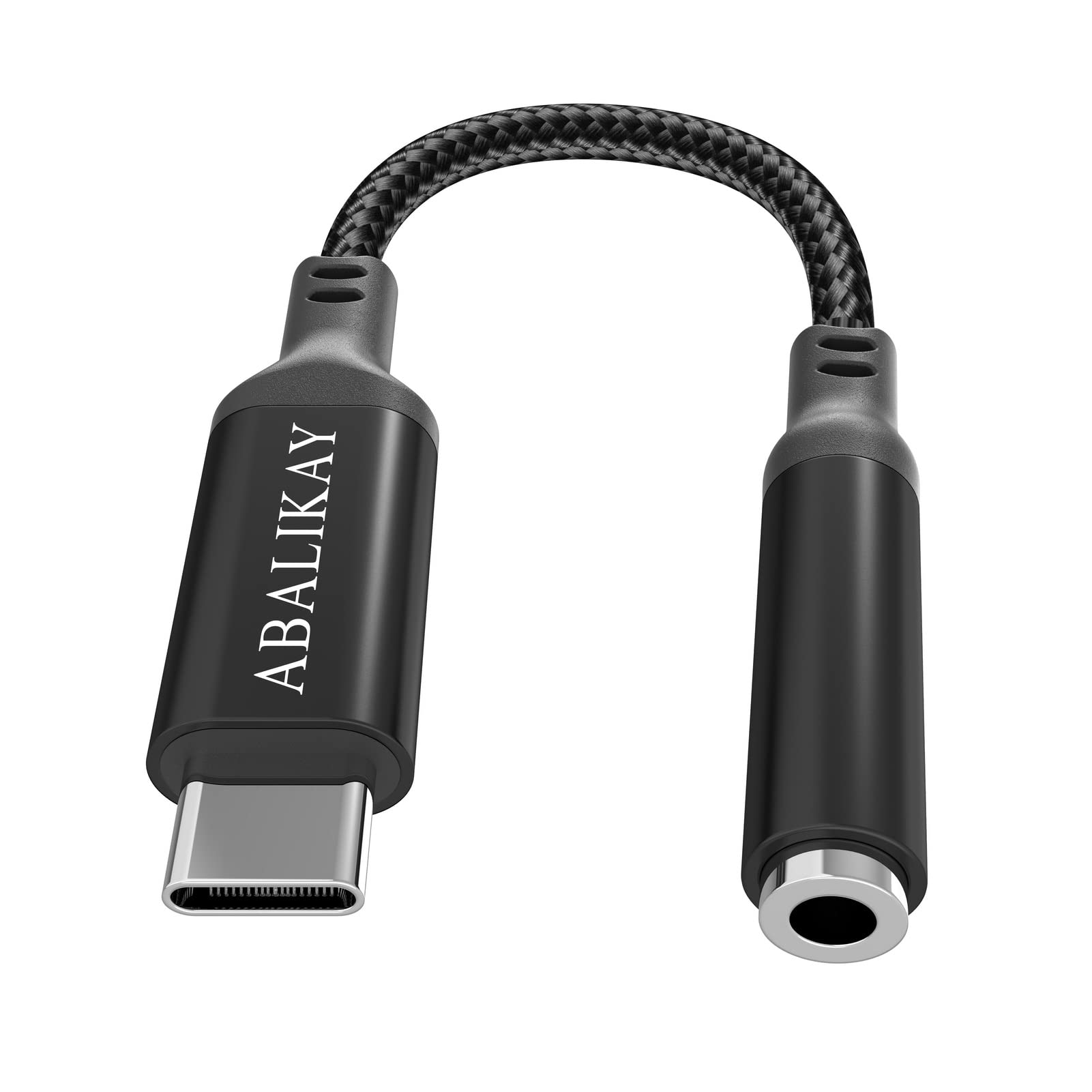 USB C to 3.5mm Audio Adapter, USB C Headphone Adapter, USB Type C to Aux Female Headphones Jack Dongle Cable Compatible with Samsung Galaxy S22 S21 S20 Ultra, Note 10 20, A 53 5G, iPad Pro Air, Black