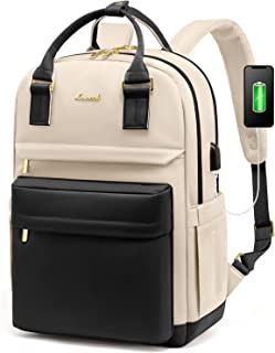 Laptop Backpack for Women Men 15.6 Inch Laptop Bag with USB Port Fashion Student Bookbag Waterproof Backpacks Teacher Nurse Stylish Travel Bags Vintage Daypacks for School, College, Work