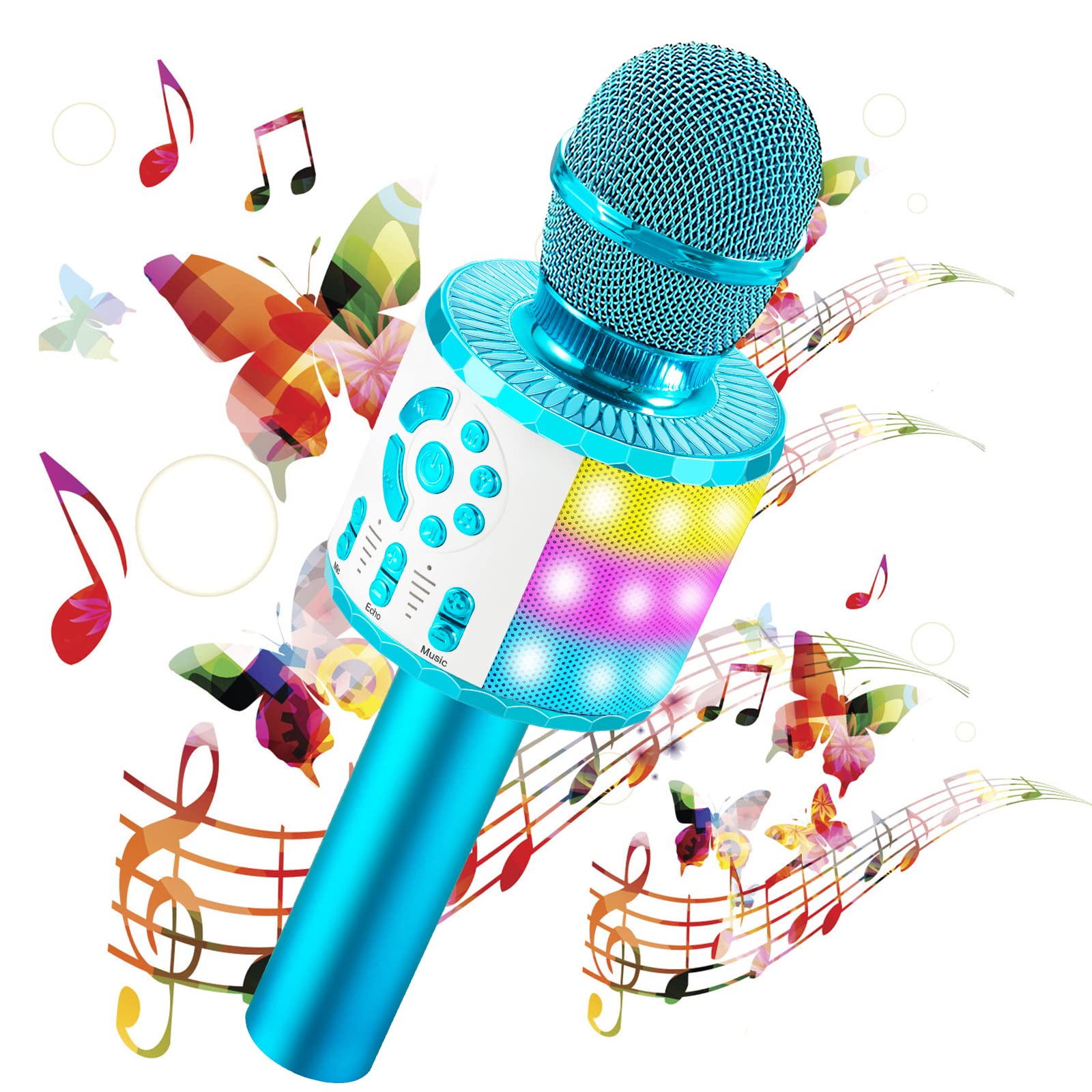 Kids Microphone for 3 4 5 6+ Year Old Boy Girl Birthday Gift,Karaoke Machine for Kids,Birthday Gifts for 3 4 5 6+ Year Old Girls Boys,Popular Christmas Toys for 3 4 5 6+ Year Old Boys Girls