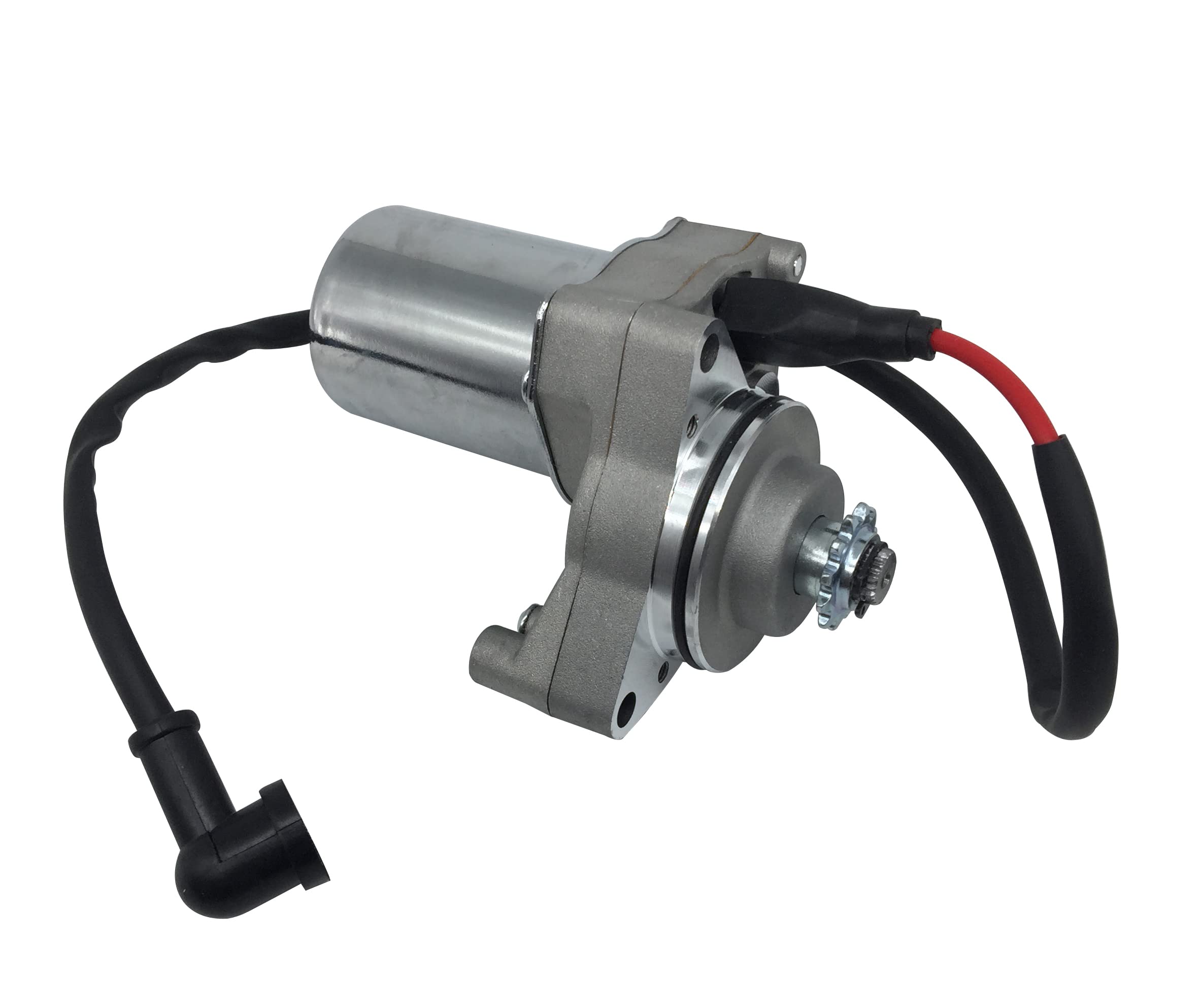 shamofeng 3 Bolt Starter Motor with Line for 50cc 70 cc 90cc 100 cc 110cc 125 cc Dirt Bikes Go Karts ATV Pit Bike Dune Buggy Sandrail Quad 4 Wheelers SSR Roketa Taotao Coolster Jonway SunL