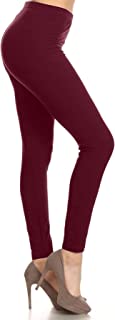 High Waist Leggings for Women Buttery Soft 1 inch Waistband Solid Leggings - Reg, Plus, 1X3X, 3X5X